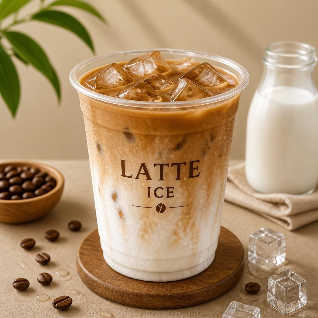 Latte Ice dari Menu Tujuh Satu Kopi
